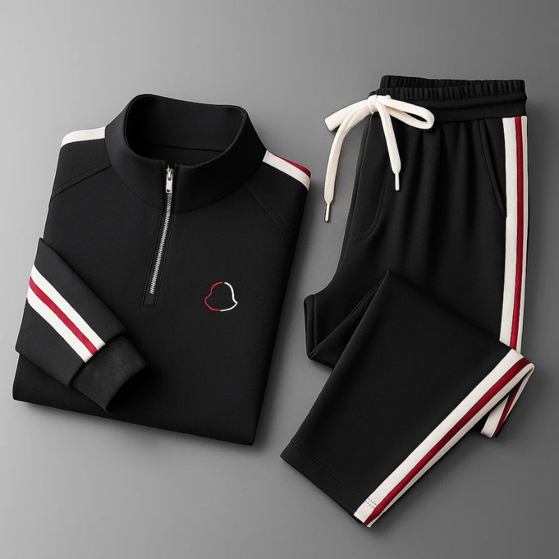 Hype Premium Quarter-Zip Tracksuit Set