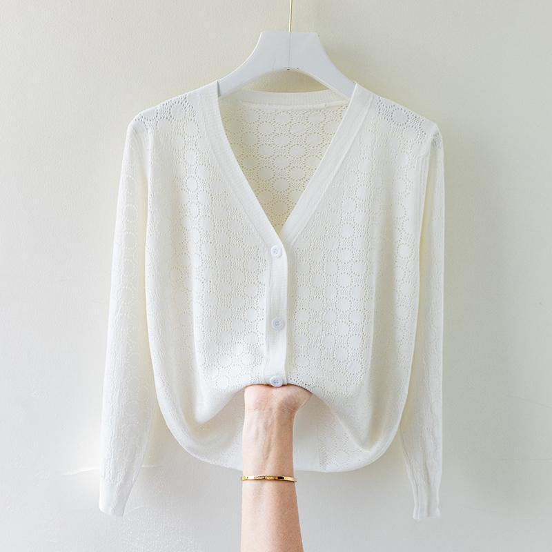 Serene Silk Knit Cardigan