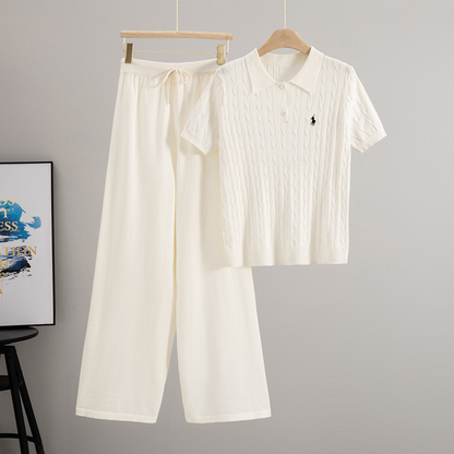 Avery Polo Knit Set