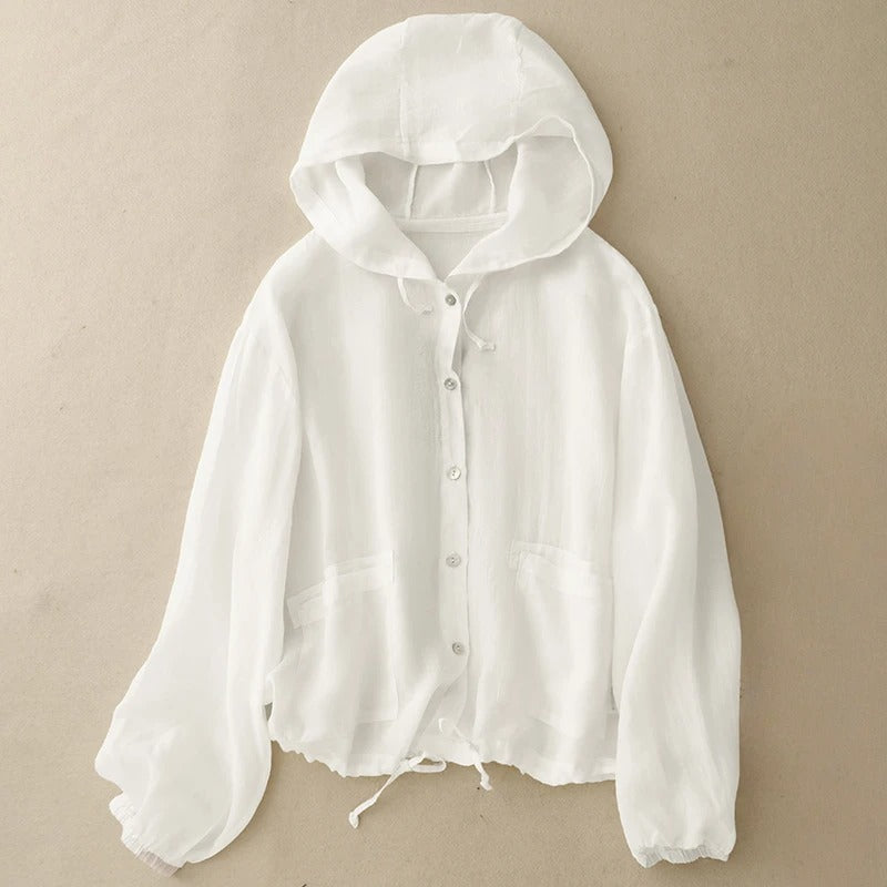 Ella Linen Hoodie