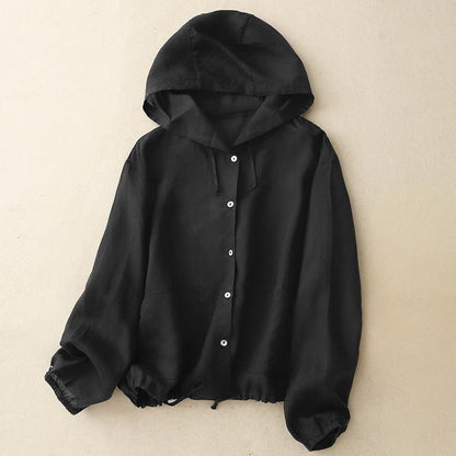Ella Linen Hoodie